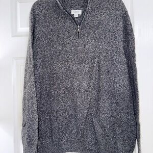 Croft & Barrow Men's Charcoal Zip-Up Sweater